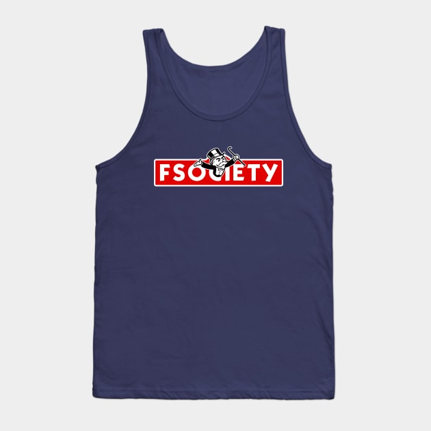 Mr. Robot FSociety Monopoly Man Tank Top by CultureClashClothing